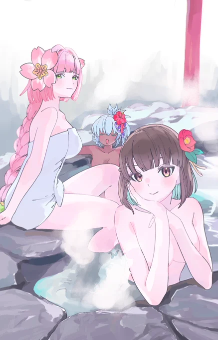 龍ファク温泉妄想ファンアート