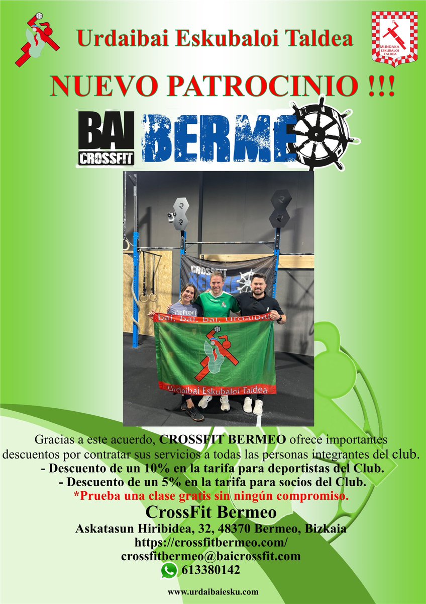 📣BABESLE BERRIA !!!📣
📣NUEVO PATROCINIO !!!📣