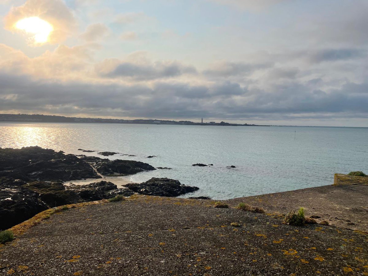 The view from St Aubin’s Fort this morning. Our Y5 children are enjoying coast-steering and abseiling from one of Jersey’s finest landmarks, which began as a gun tower in the 16th century.