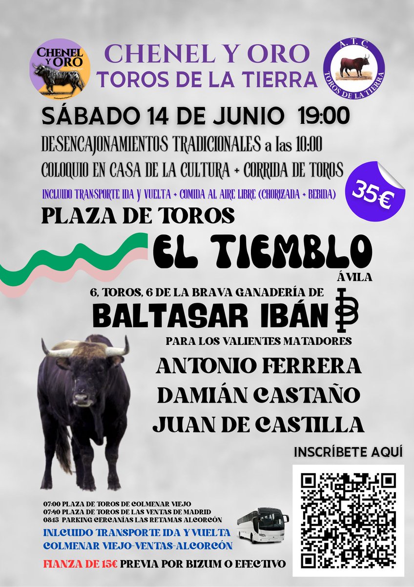 Hoy una veintena de miembros de Chenel y Oro viajan a Vic a disfrutar y apoyar las ferias íntegras.

La próxima semana casi un centenar viajarán a El Tiemblo con el mismo fin.

Anímate a cuidar lo nuestro en los Chenel y Oro On Tour 🤟💜💛🤟!!