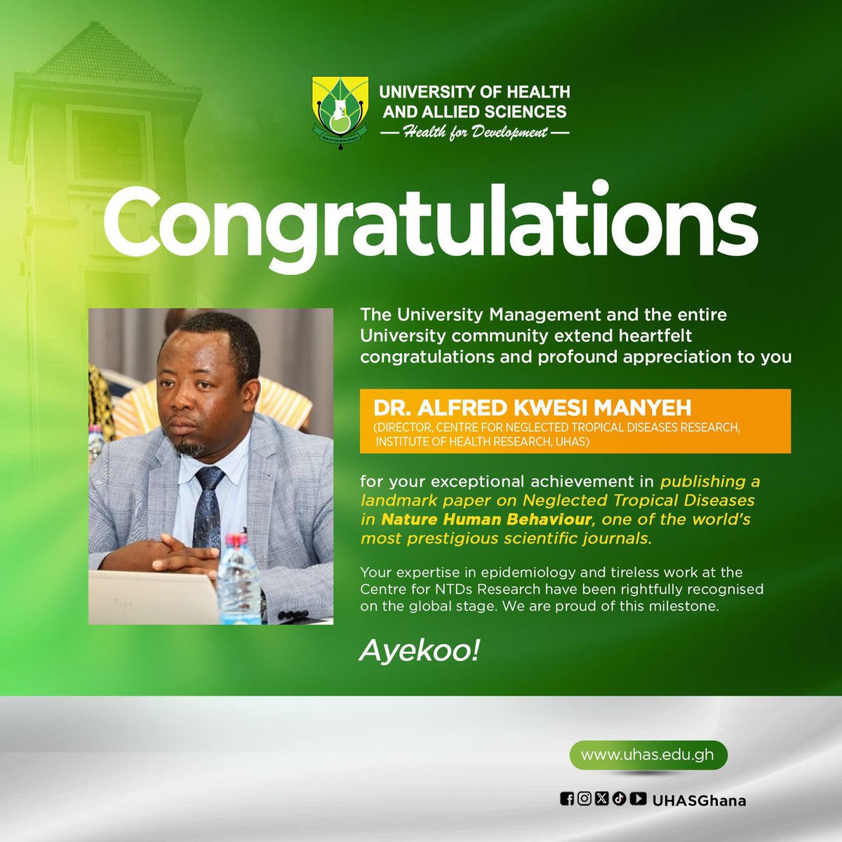 Alfred Kwesi Manyeh, PhD tweet media