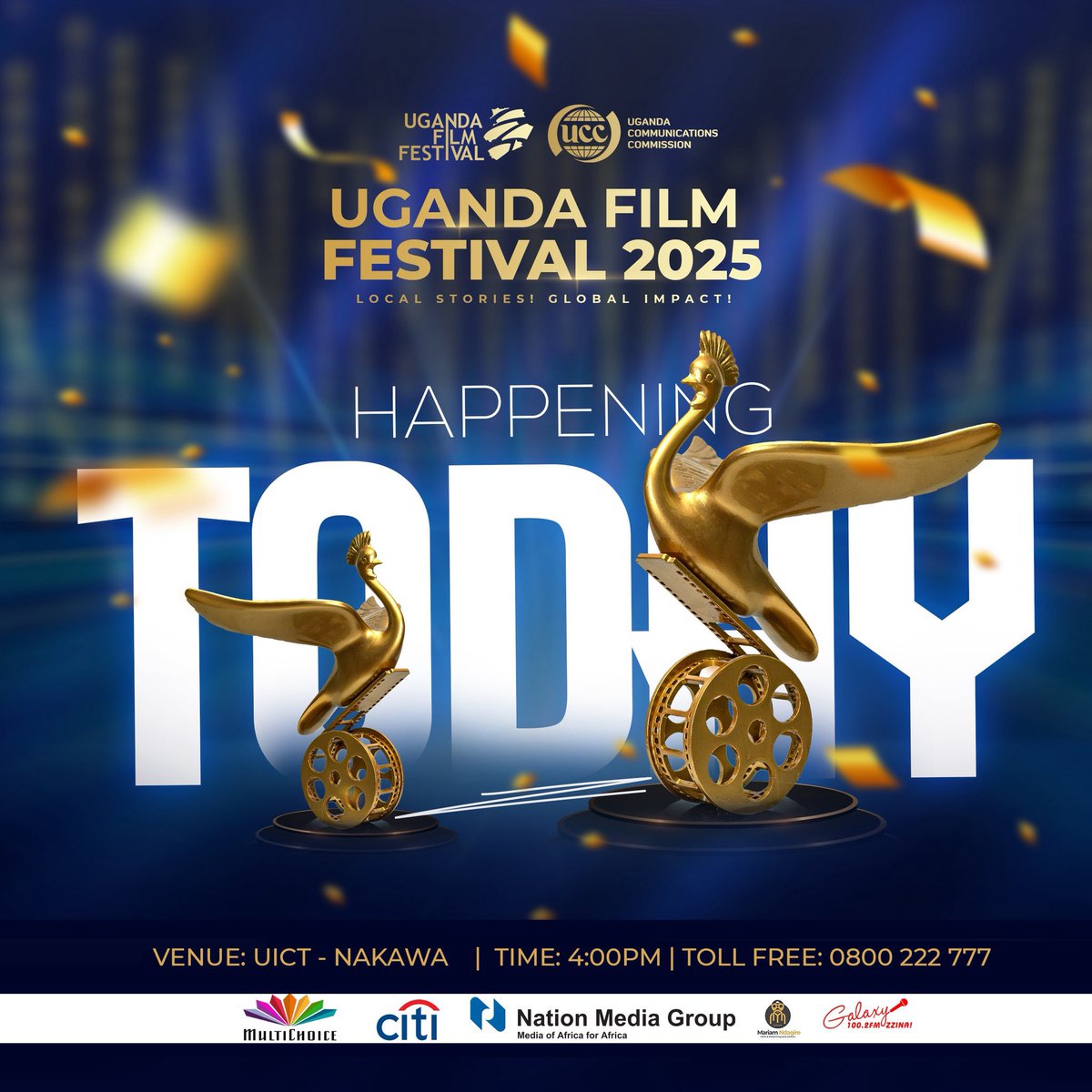 Good luck filmmakers today.