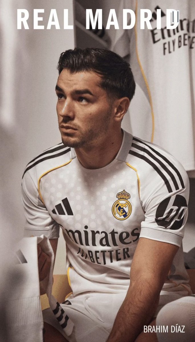 MadridXtra's tweet photo. BRAHIM IN THE NEW HOME KIT! 🤍 https://t.co/wmowoESgoq