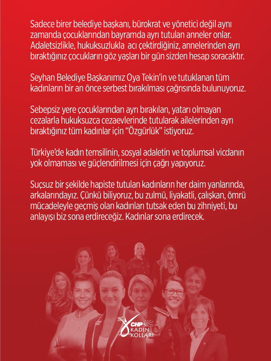 Bu bayramda anneler evlatlarından,
Evlatları annelerinden uzak!

Kadınlara özgürlük!