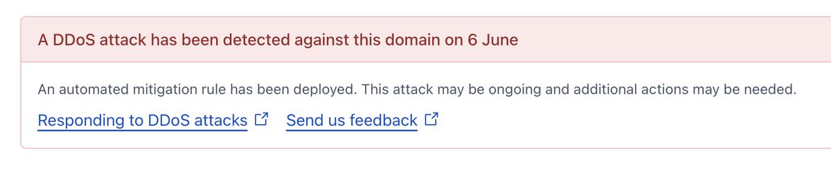 Kevin Woblick (@kevinwoblick) on Twitter photo Cloudhiker survived its first small DDoS attack today. Not a big one, but the site would definitely been offline if it wasn't mitigated by <a href="/Cloudflare/">Cloudflare</a>. I was first shocked to see 300k+ requests in the stats, but nothing else. Total volume was about 6 million hits. Cloudhiker survived its first small DDoS attack today. Not a big one, but the site would definitely been offline if it wasn't mitigated by <a href="/Cloudflare/">Cloudflare</a>. I was first shocked to see 300k+ requests in the stats, but nothing else. Total volume was about 6 million hits.