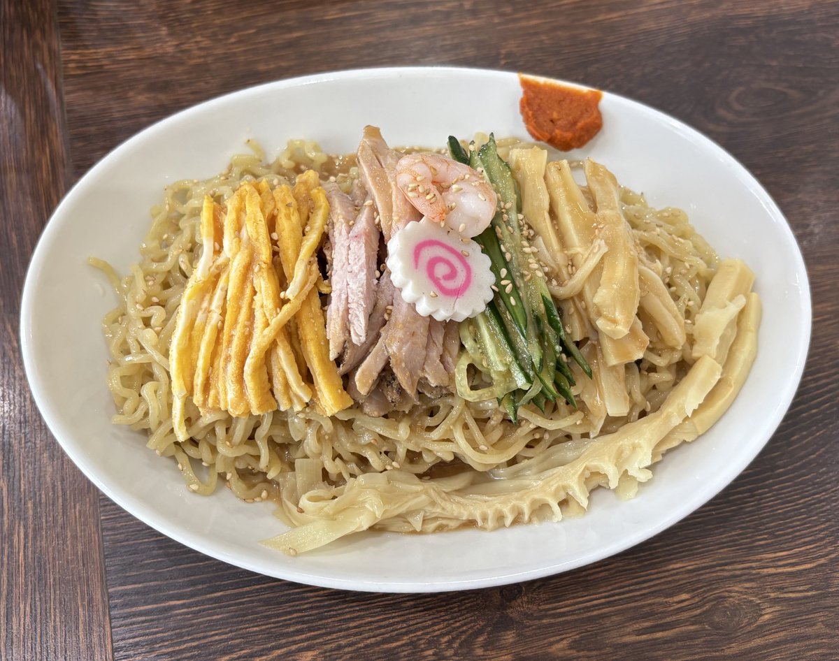 横浜市の雪ぐにで味噌ダレ冷し中華🍜
#雪ぐに