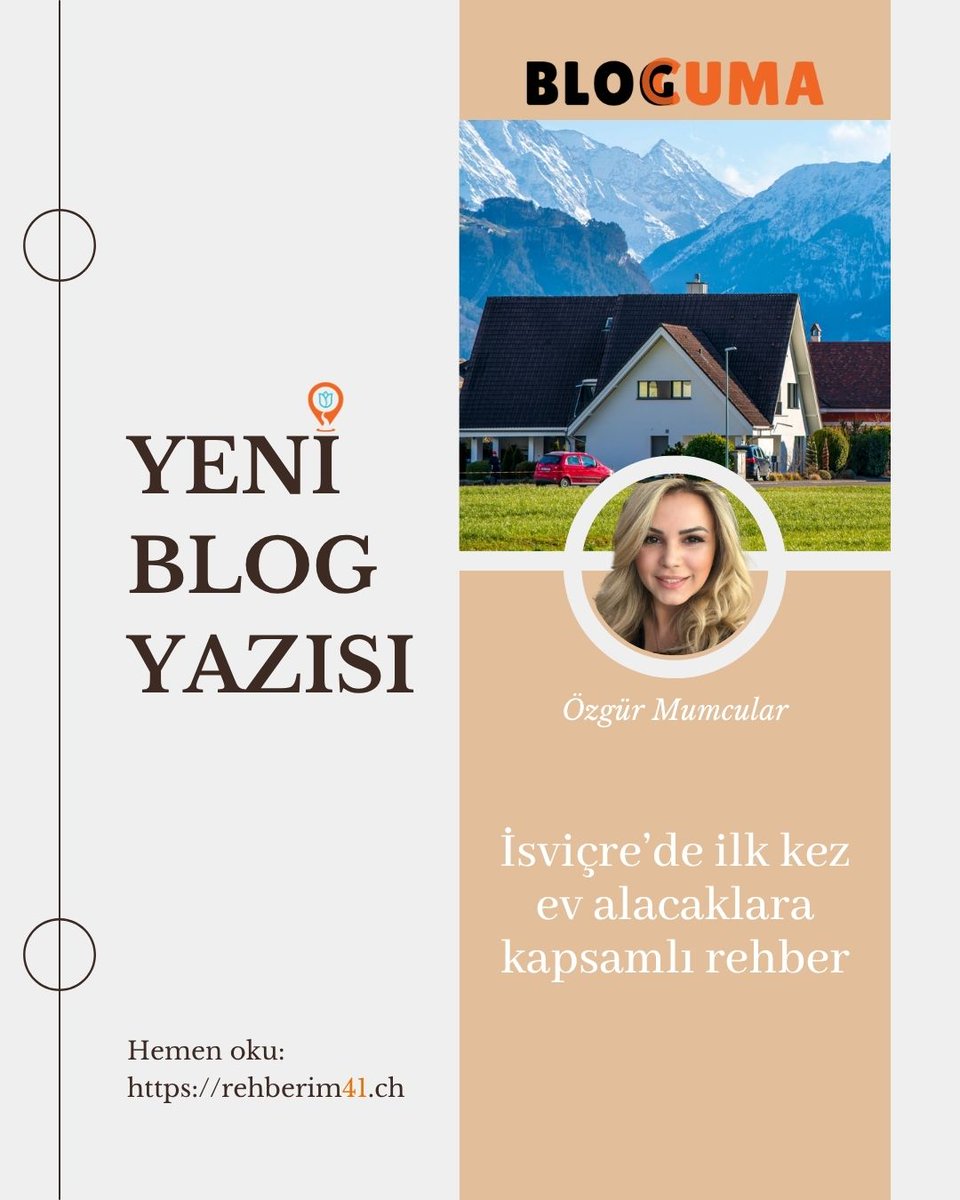 🚩İsviçre’de ilk kez ev alacaklara kapsamlı rehber
✍🏻Özgür Mumcular

#isviçredeev #evalmak #mortgage #cenevre #lozan #isviçre #bern #basel #rehberim41 #İsviçre #Schweiz #Suisse #Switzerland #bern #zürih #basel #cenevre #vaud #luzern #lozan #neuchatel