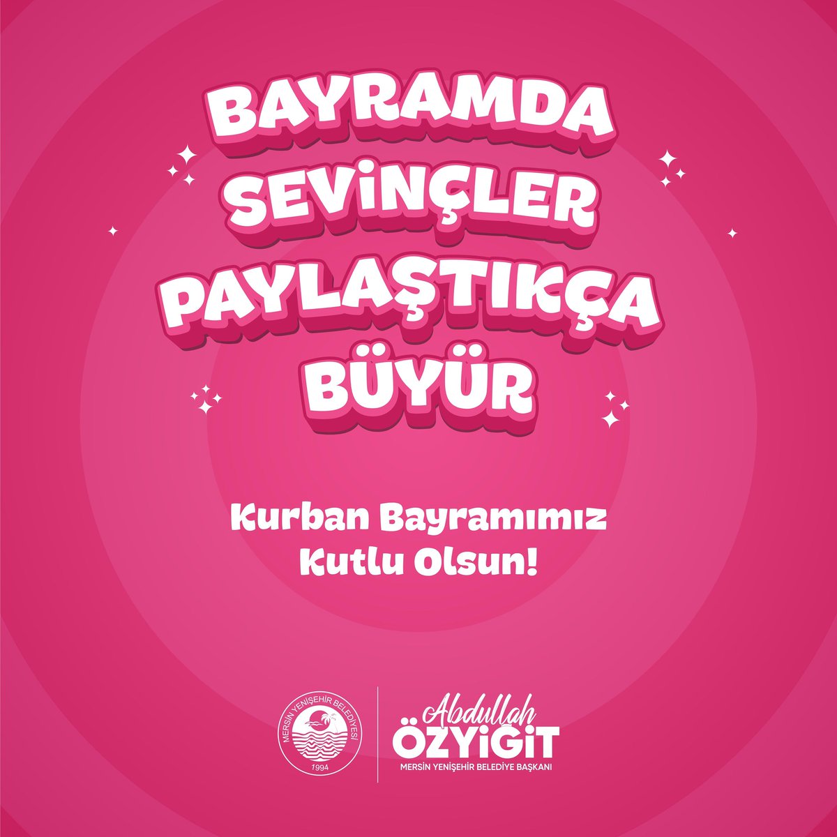 Sevinçlerimizin daim, birlik ve beraberliğimizin güçlü olduğu nice bayramlar dileğiyle…

Kurban Bayramımız kutlu olsun.