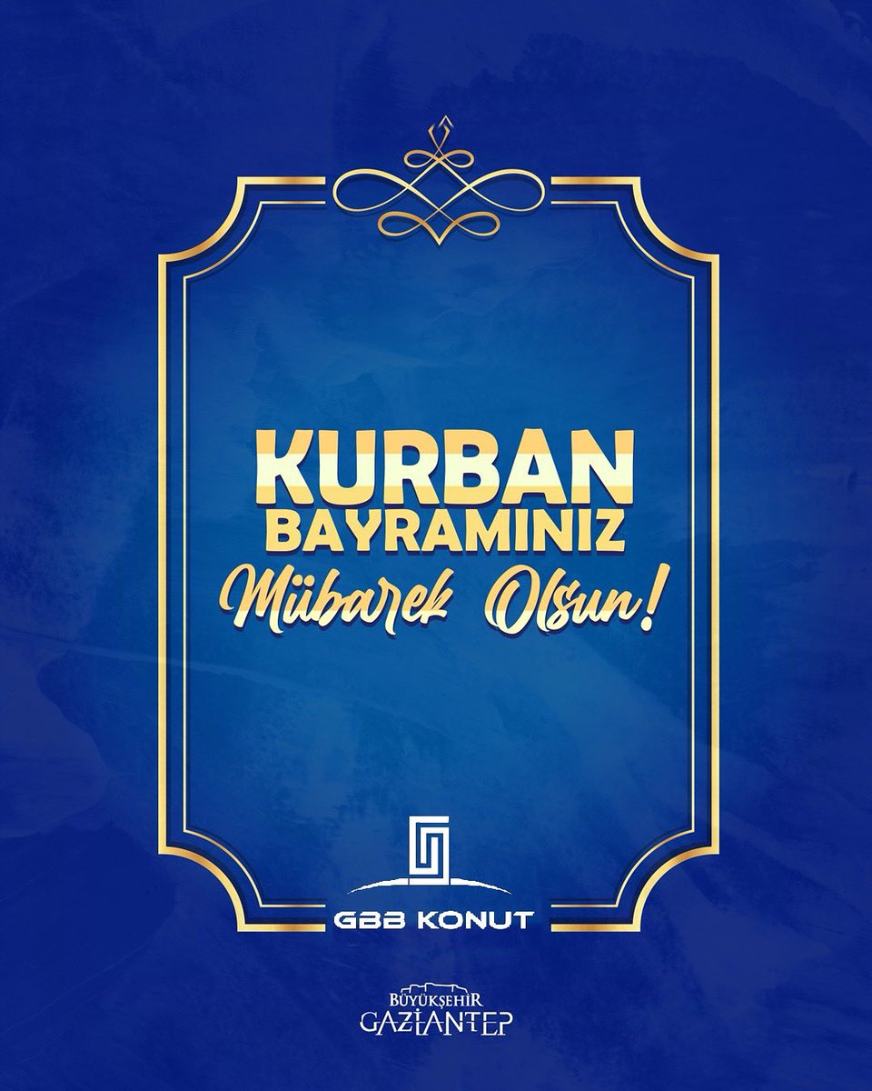 GBB Konut (@gbbkonut) on Twitter photo Sevgiyle paylaştıkça çoğalan, gönülleri birleştiren nice güzel bayramlara…
Gönüllerinizin huzurla dolduğu, sofralarınızın bereketle taştığı bir bayram dileriz.
Kurban Bayramınız mübarek olsun. Sevgiyle paylaştıkça çoğalan, gönülleri birleştiren nice güzel bayramlara…
Gönüllerinizin huzurla dolduğu, sofralarınızın bereketle taştığı bir bayram dileriz.
Kurban Bayramınız mübarek olsun.