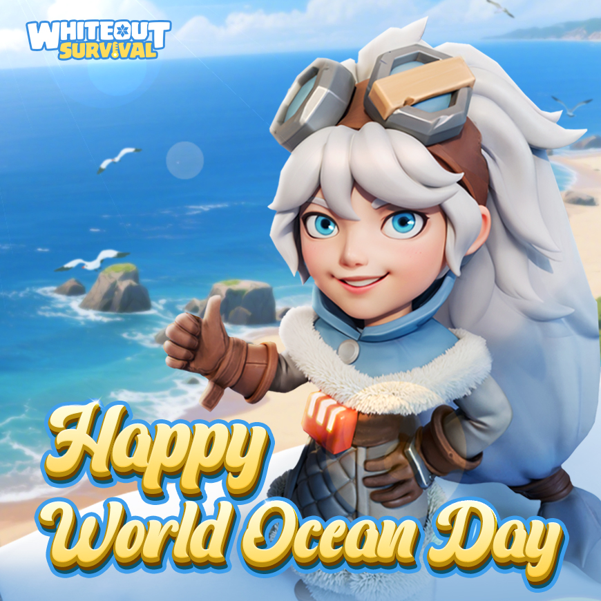 Happy World Oceans Day! 🌊 What's the prettiest coastal spot you've visited? ✨

Please share it with us in the comments below! 🙌

=============================
👉Join us on Discord: discord.gg/whiteoutsurviv…
💎Frost Star Shop:  bit.ly/wospay

#whiteoutsurvival