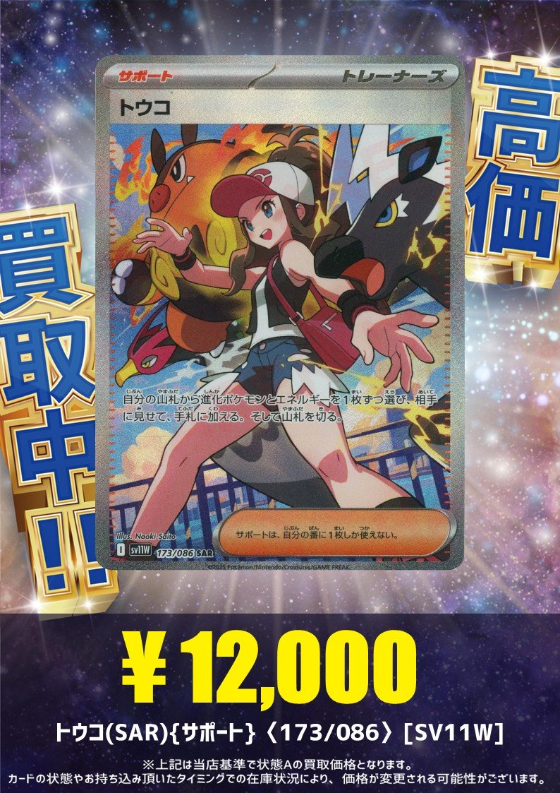 ポケモンカード トウコ サポート SAR トウコ SAR ポケモンカード - メルカリ