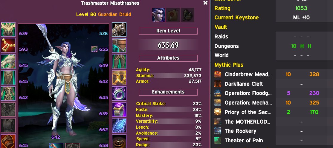 first solo 10 timed on the Guardian Druid. I have no clue what I am doing, but I will keep at it lol. 🐻🐻🐻Tanking is so scary.