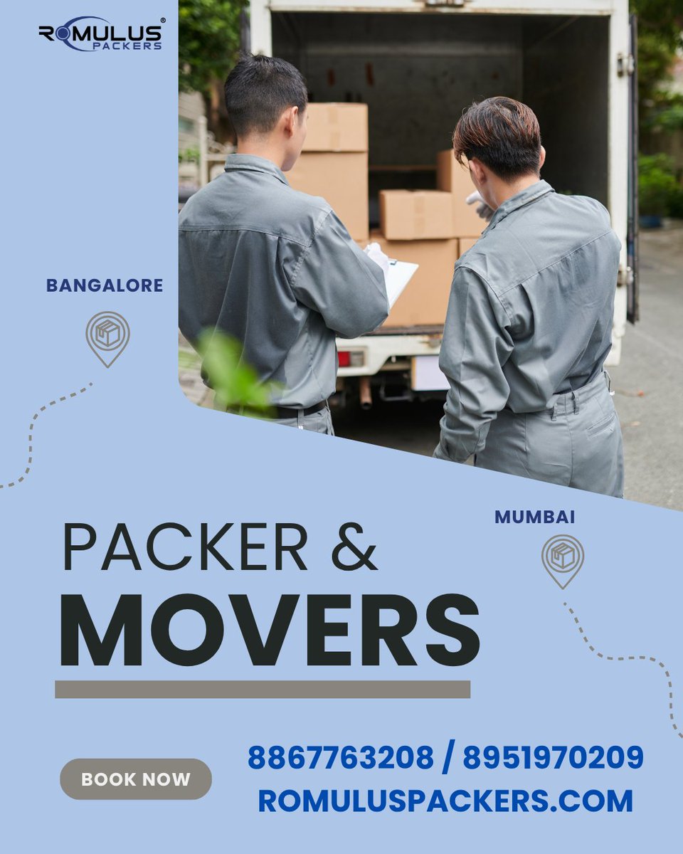 romuluspackers's tweet image. Moving to Bangalore? Romulus Packers does it all!

🏠 Home shifting
🏢 Office relocation
📦 Storage solutions

Starts at ₹777! Book 👉 romuluspackers.com
Moving to Bangalore? Romulus Packers does it all!
#RomulusPackers #PackersAndMovers #BangaloreRelocation #EasyShifting