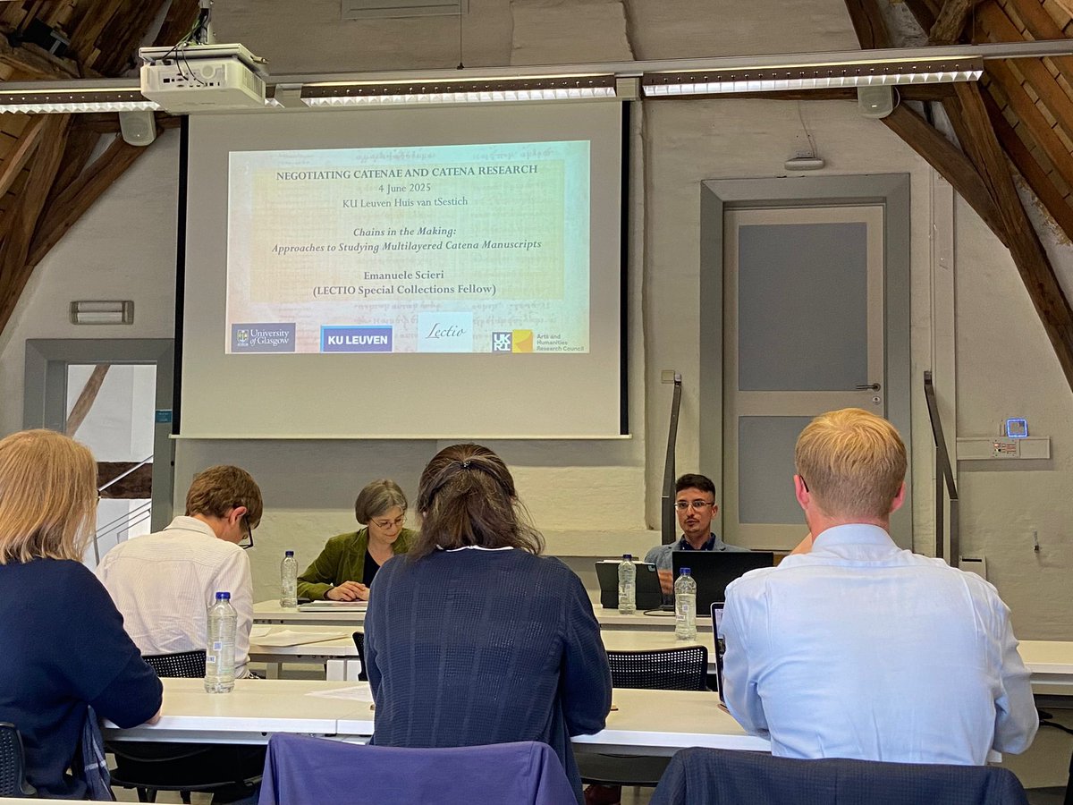 EScieri's tweet image. A great start to my @Lectio_KULeuven visiting fellowship, kicking off with a talk on multilayered catenae.