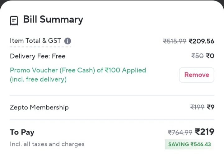 mahefooz's tweet image. If someone wants to learn advanced mathematics, @ZeptoNow is the best academy. ₹269-₹100 = ₹219 😂😂😂