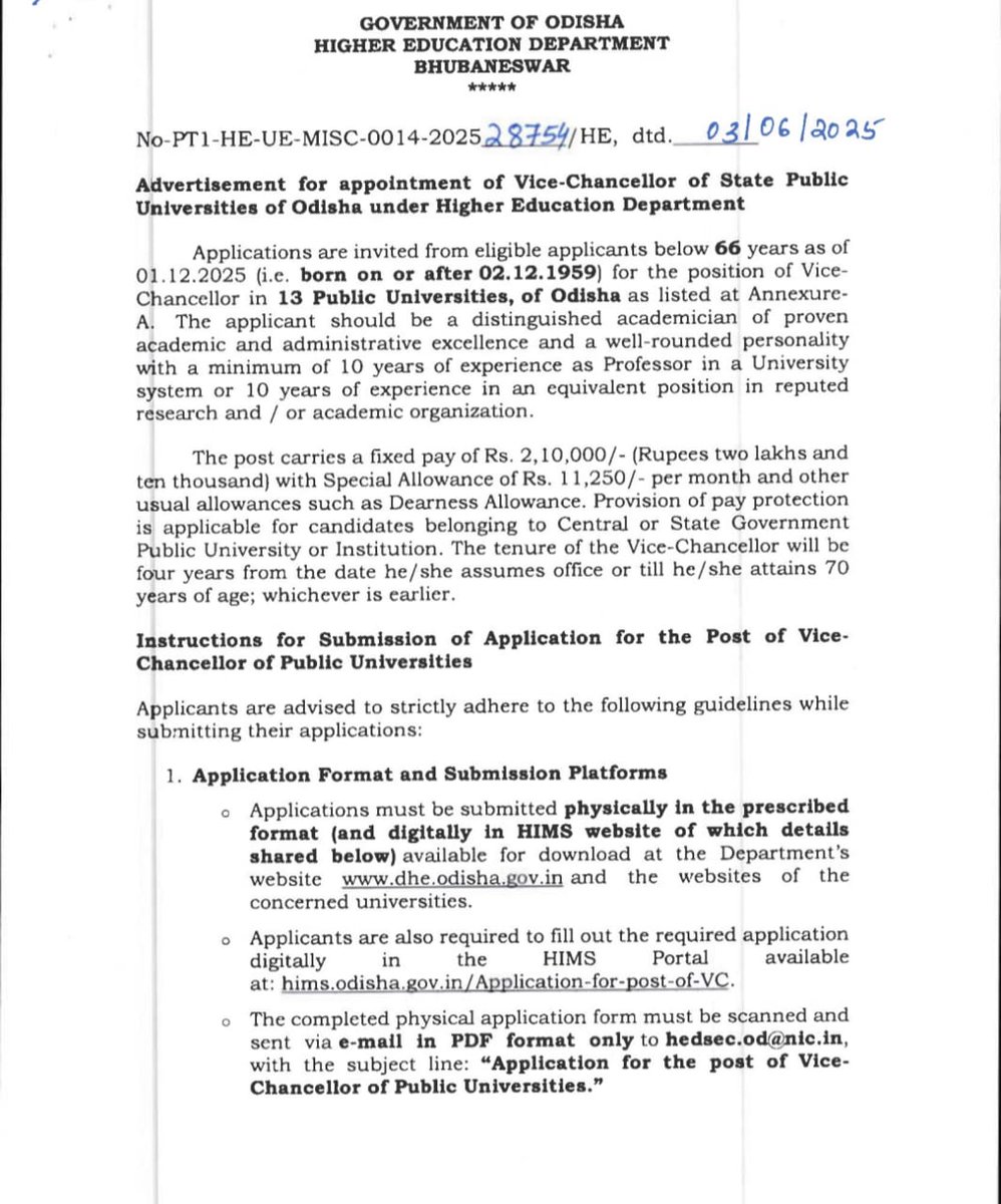 Higher Education Department, Govt. of Odisha 🇮🇳 tweet media