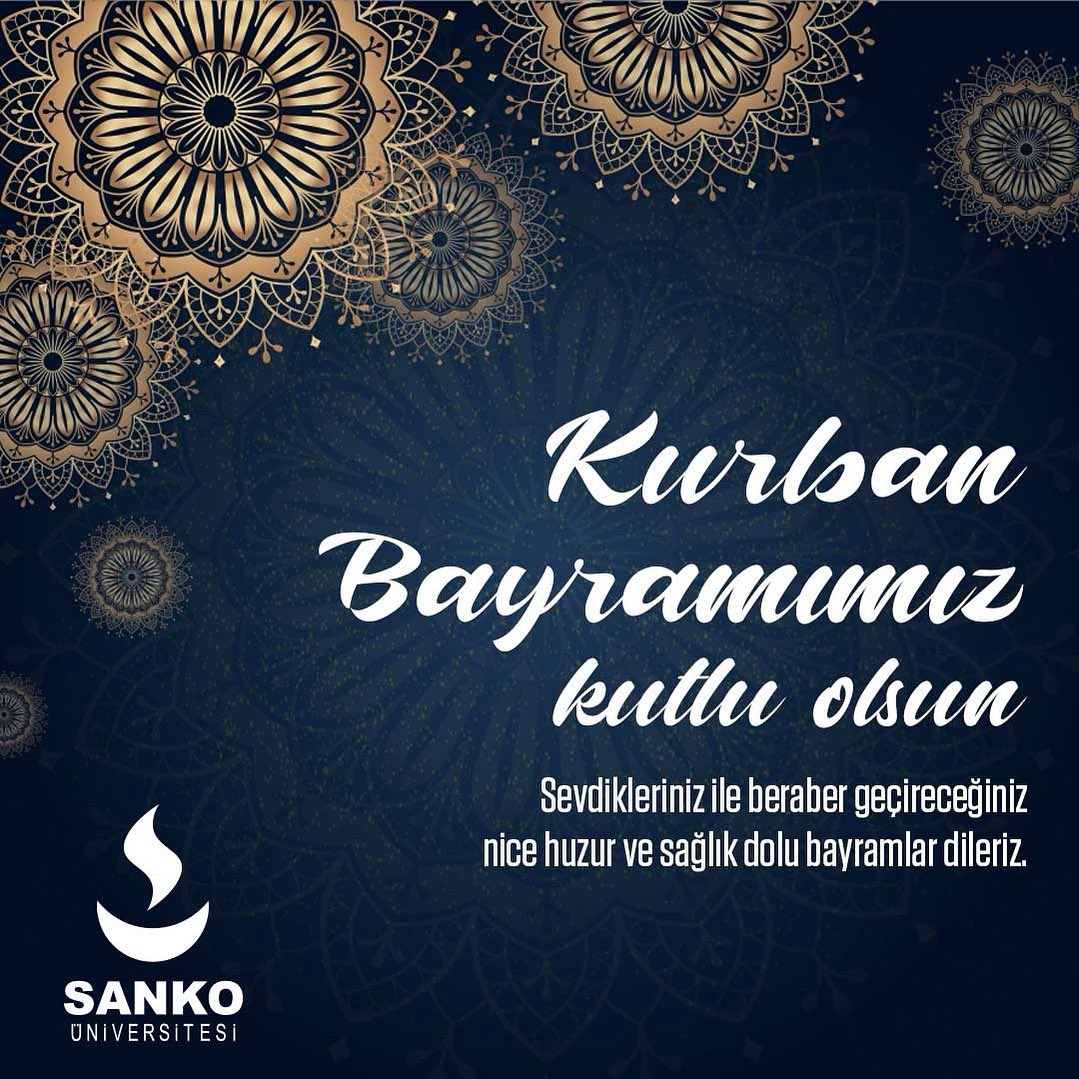 Sevdiklerinizle bir arada olduğunuz, gülücüklerin hiç eksik olmadığı mutlu bir bayram dileriz. Kurban Bayramı’mız kutlu olsun! 

#kurbanbayramı #sankoüniversitesi