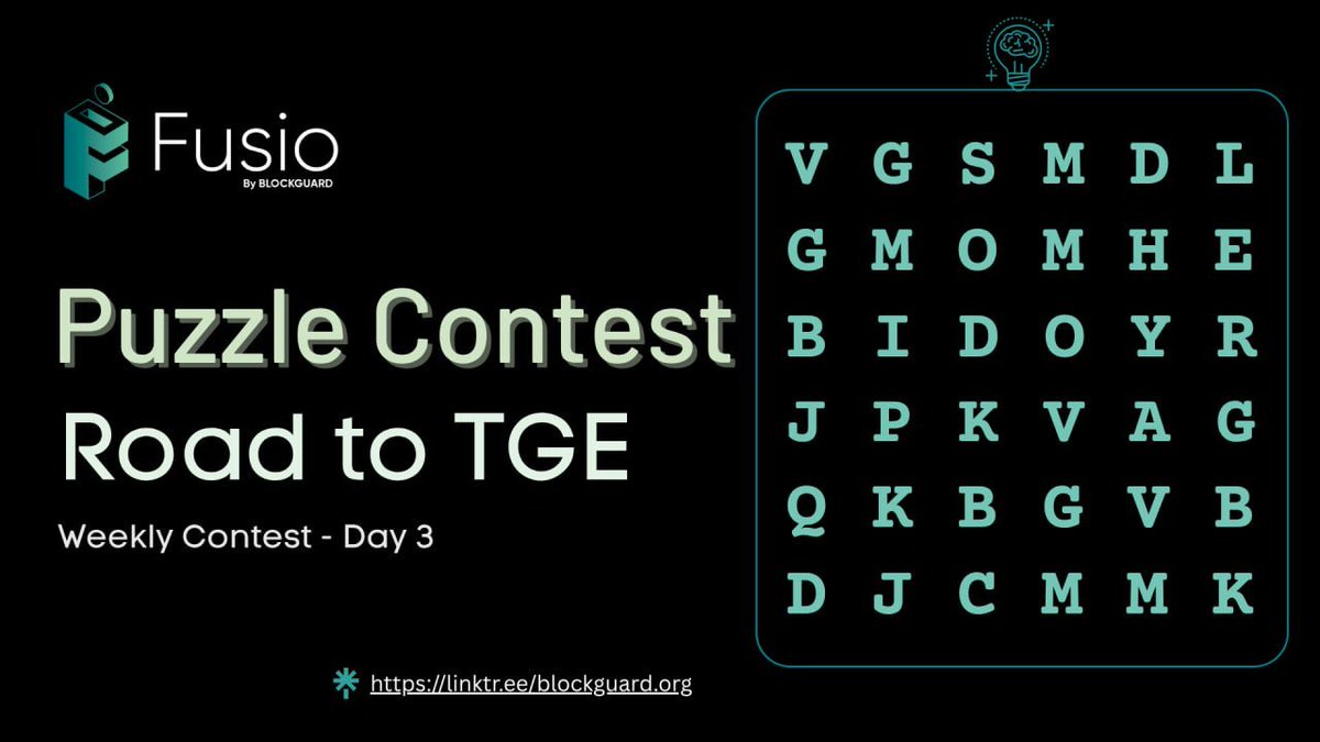 🔎 Road to TGE - Day 3 Puzzle is LIVE!

Let’s see how sharp your eyes are! 👁✨

🧩 Today’s Clue: 
The launch moment for a token — before listings, before fame, it begins here with early believers.

👀 One key term from the clue is hidden in the grid below. The rest? Just
