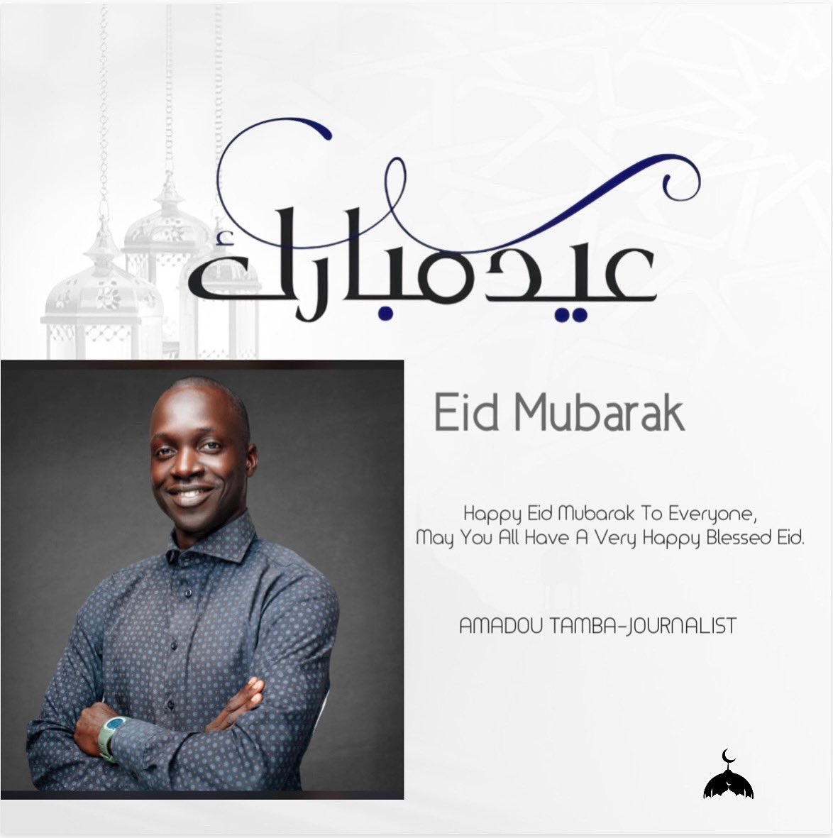 Eid Mubarak to all my followers and the entire Muslim Ummah. May Allah accept our prayers and reward us abundantly.

Thank you 🙏. I appreciate you all.