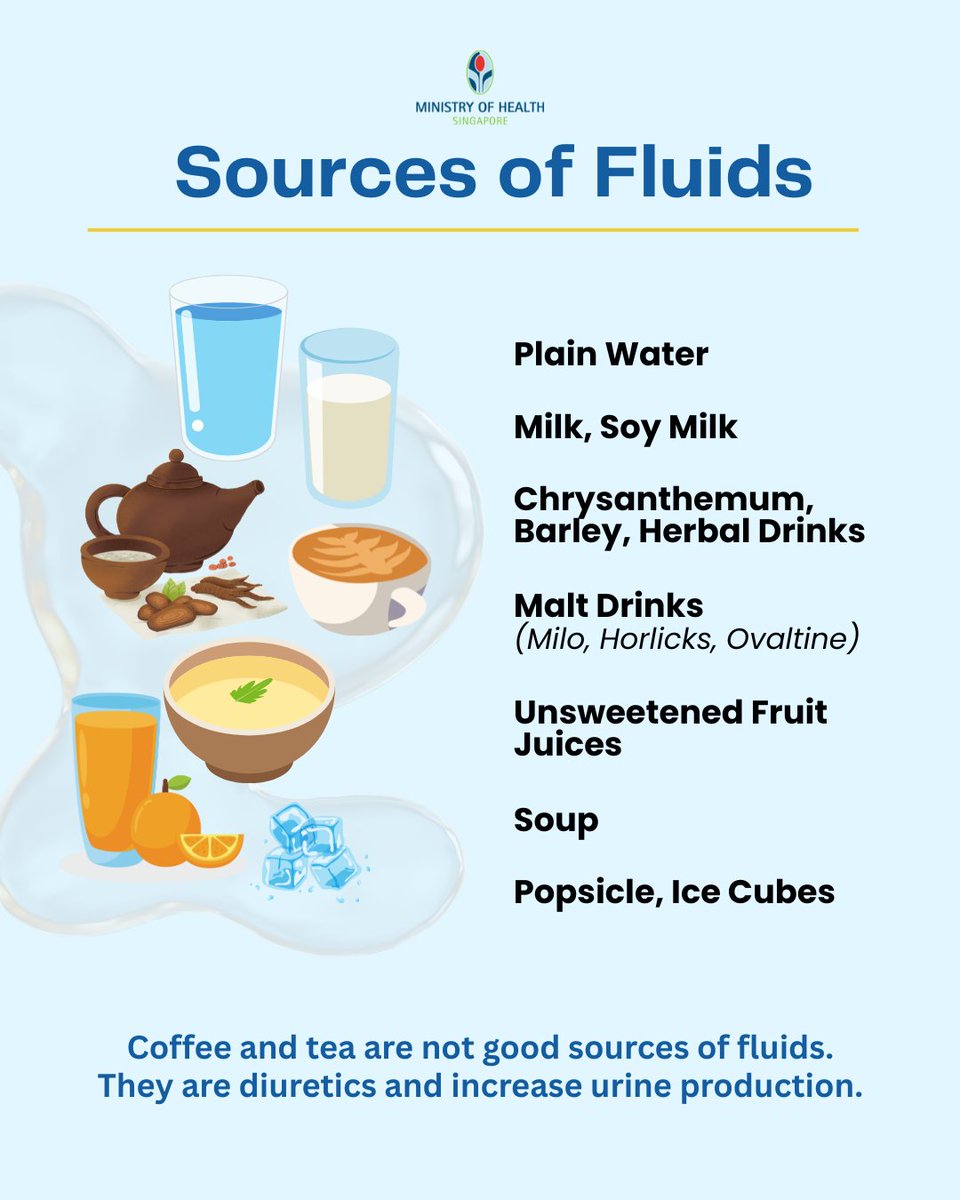💧Are you drinking enough water?
Check your pee, spot the signs, and pick the right fluids.
Stay hydrated, stay healthy. 💙

🔗 go.gov.sg/proper-hydrati…