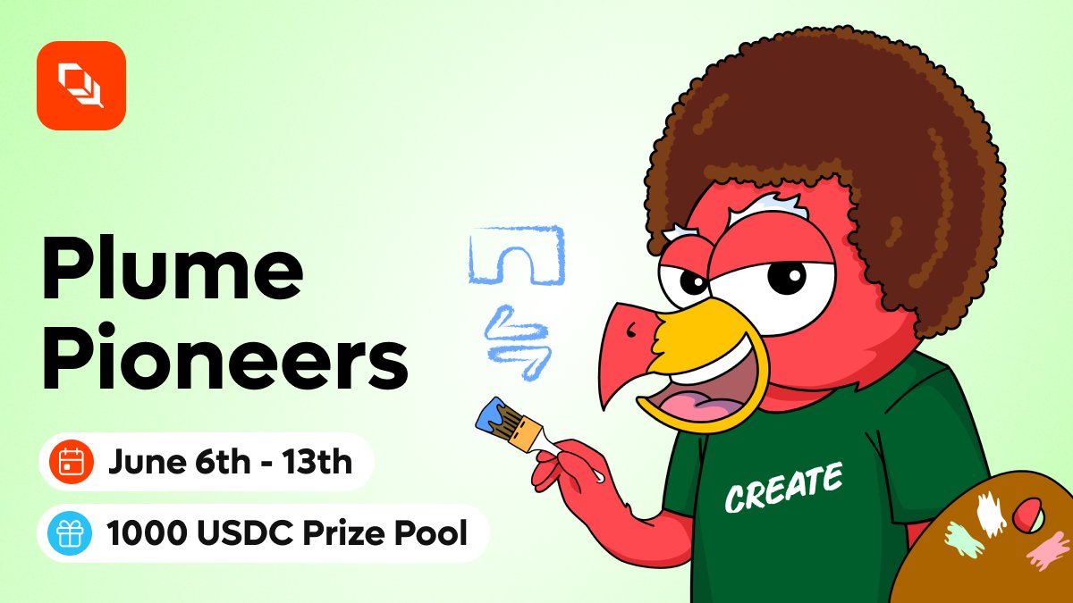 🎉 Plume Genesis is LIVE &amp; we’re kicking off ways community can get more involved! Plume Pioneers is here:

Create infographics, tutorials or short vids that show the world how you use the new Plume Portal 🪶