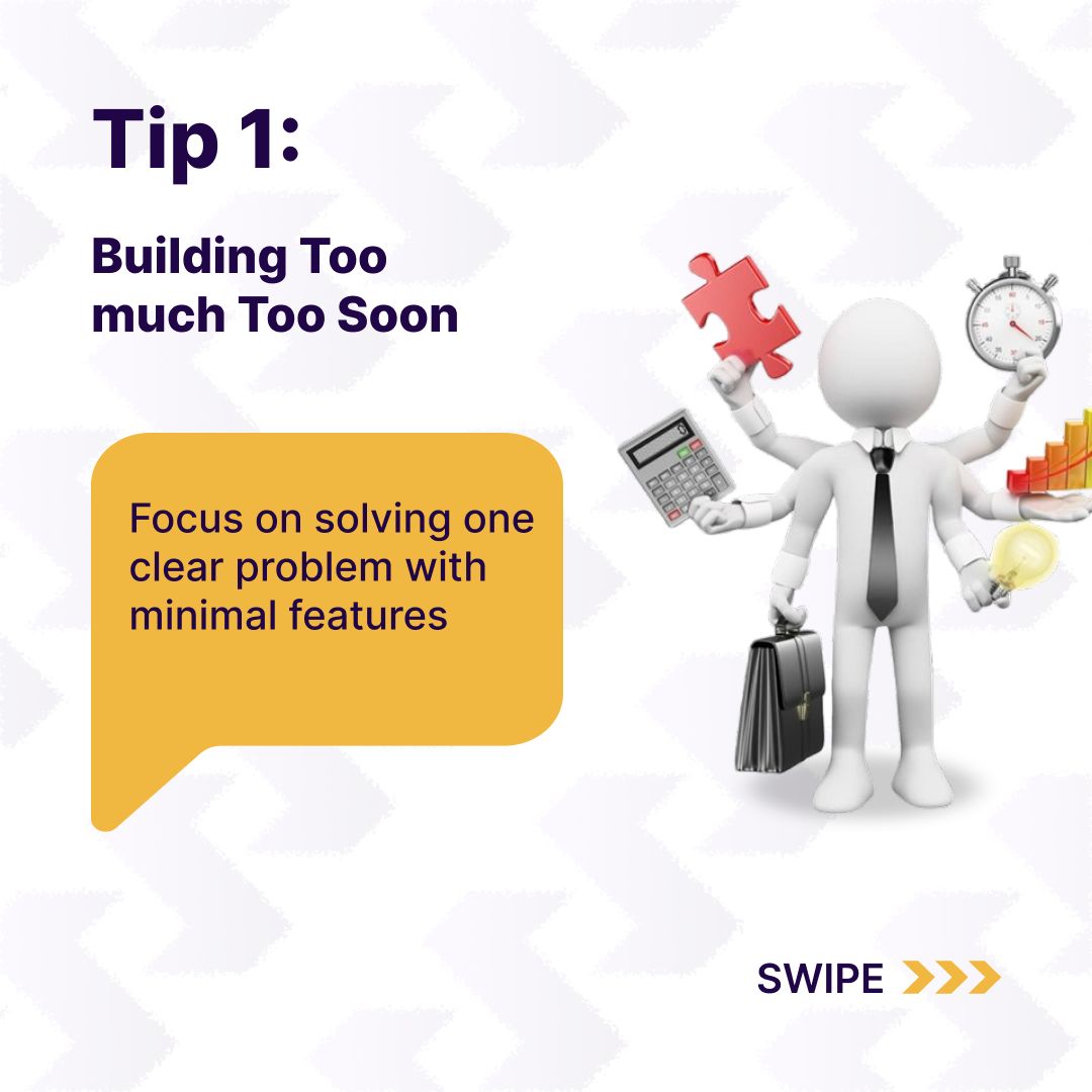 SynaraDev's tweet photo. The MVP stage is crucial for your product's success. Avoid these 3 common mistakes to create something your users truly want. Have you faced any of these? Share in the comments
#MVP #StartupTips #TechFounder #SynaraDev #ProductDesign #BuildSmarter #Entrepreneur #Innovation https://t.co/HtAbj3gi1F