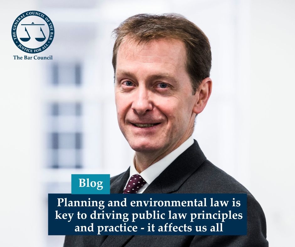 In this new blog, Bar Conference speaker Richard Kimblin KC explores why planning and environmental law is a key area to driving the development of public law principles and practice.  

He writes: "There is political, economic, social and legal focus on the area. It affects us