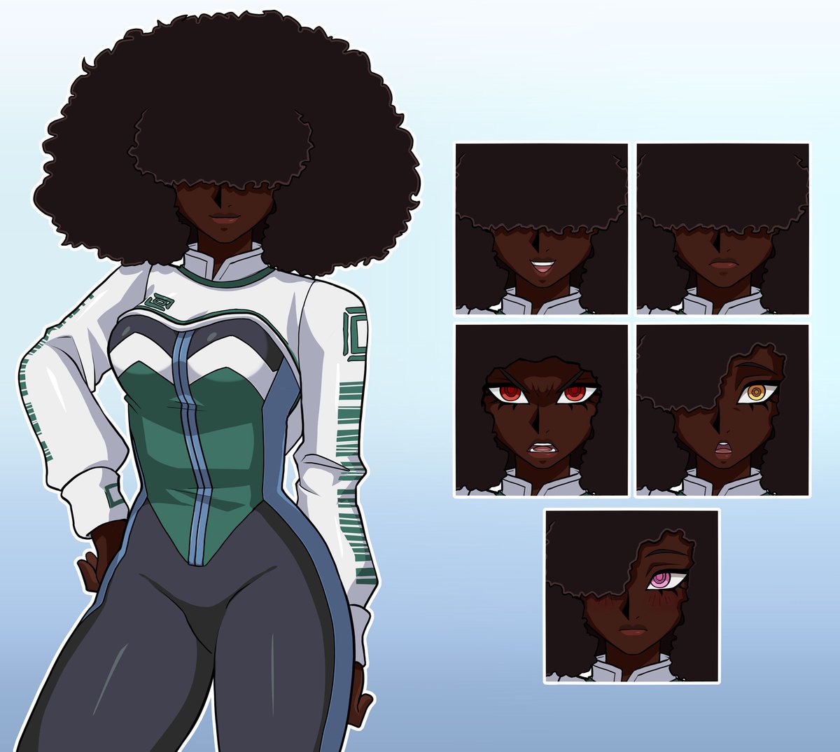 cyberslasharpie's tweet image. 5Ds style sprite &amp;amp; simple style piece for @IzLoserExE! 🏍️📷❤️