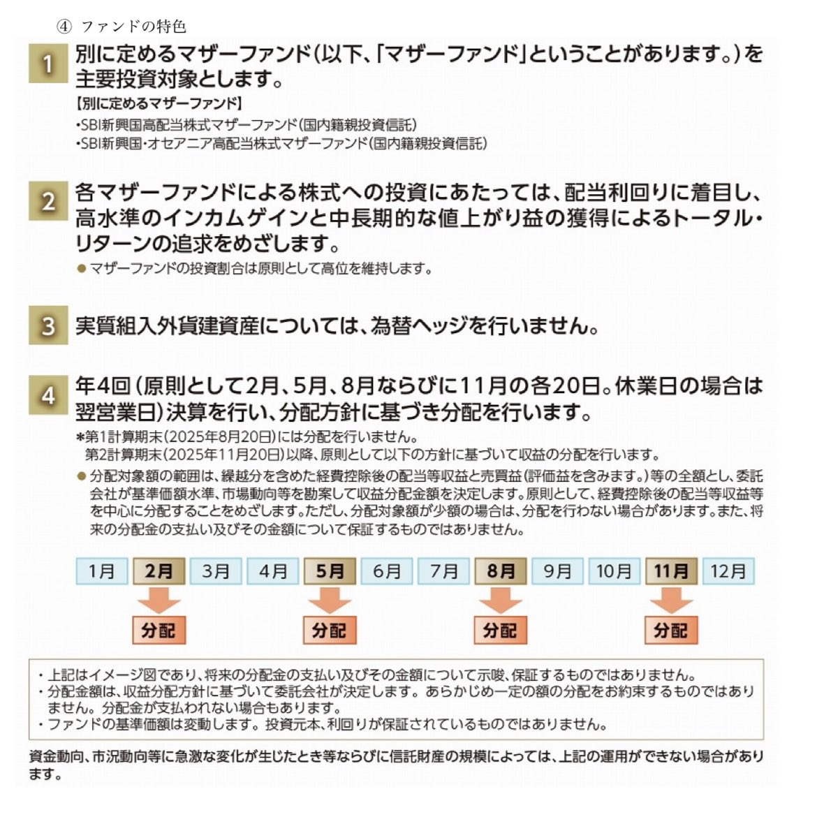 投資信託 新規設定 2025/6/24 #ＳＢＩアセットマネジメント ＳＢＩネクスト・フロンティア高配当株式ファンド（年４回決算型） 信託報酬  0.099%