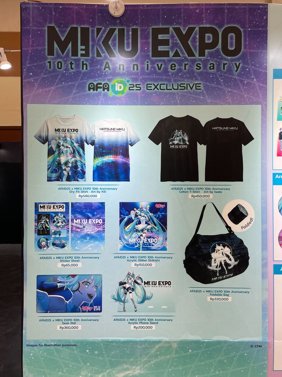 MIKU EXPO 10th Anniversary Booth is happening at the AFA Indonesia✨
Exclusive Merch, Photo Booth and more! Come check it out before the weekend ends! 😍
#AFAID25 #MIKUEXPO10th #HatsuneMiku