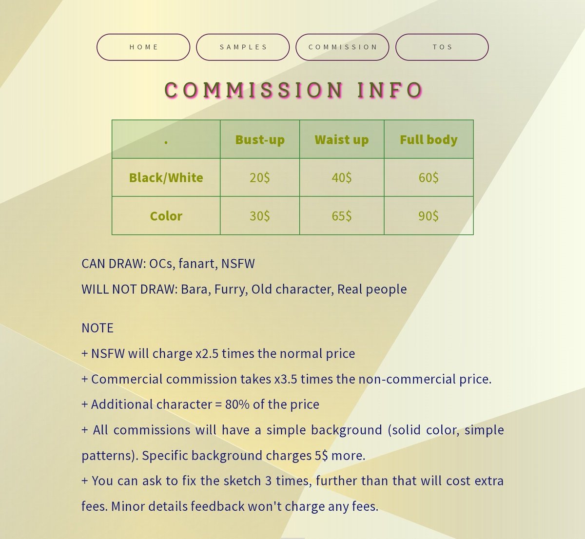 Shilabae's tweet image. [Open cms]
For more information, ToS and samples, please check simparrr.carrd.co
Please DM or contact via Discord (as in the link).
Likes and rt are appreciated 🌹