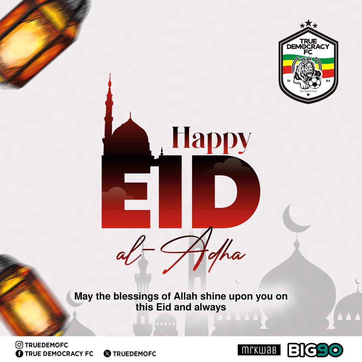 Extending heartfelt wishes for a joyful and blessed Eid Mubarak to all our Muslim brothers and sisters around the globe. May Allah's divine guidance, protection, and mercy be with us all, bringing peace and harmony into our lives. 
Ameen, O Rabi!