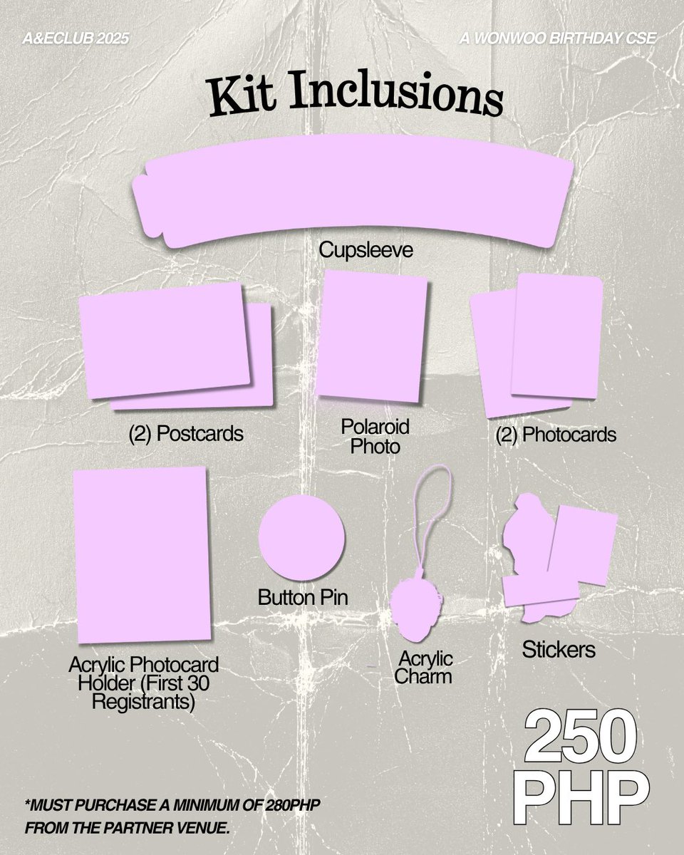 aandeclub's tweet image. ｡𖦹°‧ 𝐅𝐈𝐋𝐌𝐒 𝒃𝐲 𝐖𝐎𝐍𝐖𝐎𝐎: A Wonwoo Birthday Cupsleeve Event [◉¯]⋆˙⟡

📅 July 20 - Cafe 408, Quezon City
🗓️ July 26 - Kau&apos;i Co, Alabang Muntinlupa

➜ full kit reveal on JUNE 10
➜ Registration OPENS on JUNE 12 6PM
#WONWOO #원우 #FilmsbyWonwoo