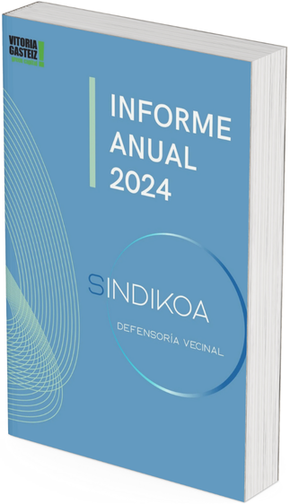 Sindikoa's tweet photo. Hoy a las 11:00 presentamos ante el Pleno de Vitoria-Gasteiz el informe relativo a nuestra actividad de 2024. Representa la oportunidad de poner voz a las preocupaciones de la ciudadanía y de explicar nuestra labor en la defensa de sus derechos. https://t.co/AGTL1H5XsM