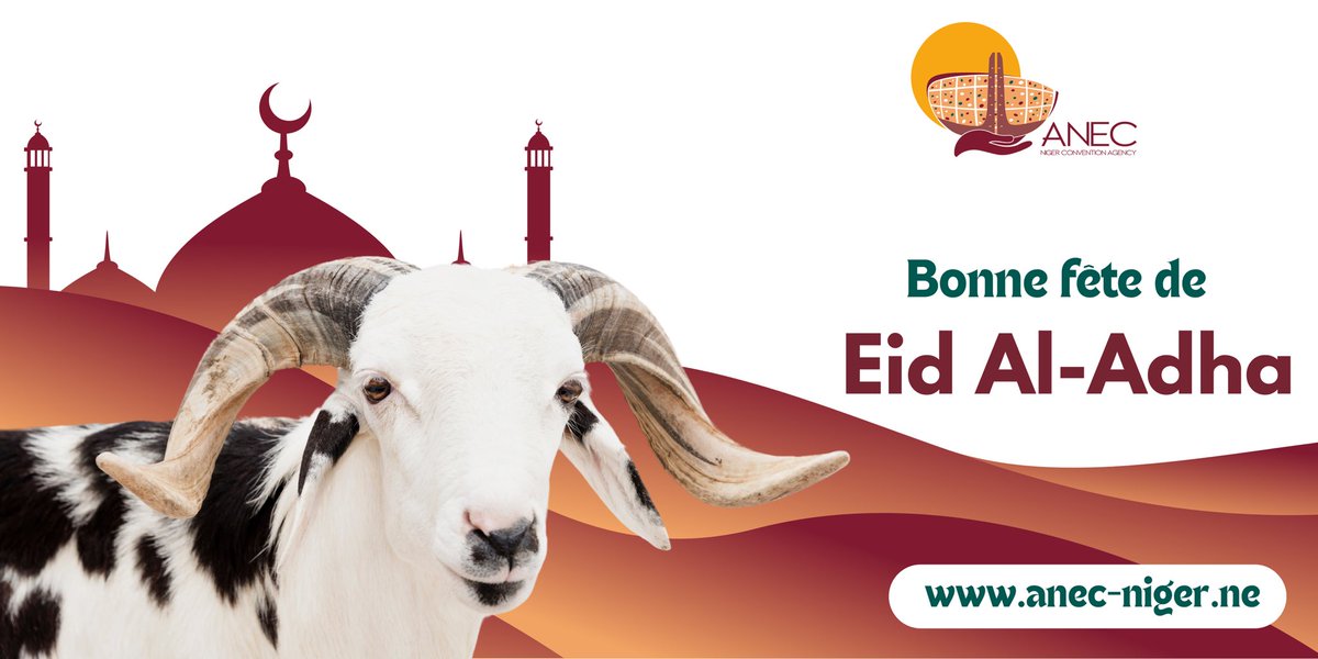 Le Directeur Général de l’Agence Nationale de l’Économie des Conférences (ANEC) et l’ensemble de son personnel souhaitent une bonne fête de l’Aïd al-Adha à toute la Oumma .
Que cette fête soit porteuse de paix, de bénédictions, de solidarité et de prospérité pour notre pays.