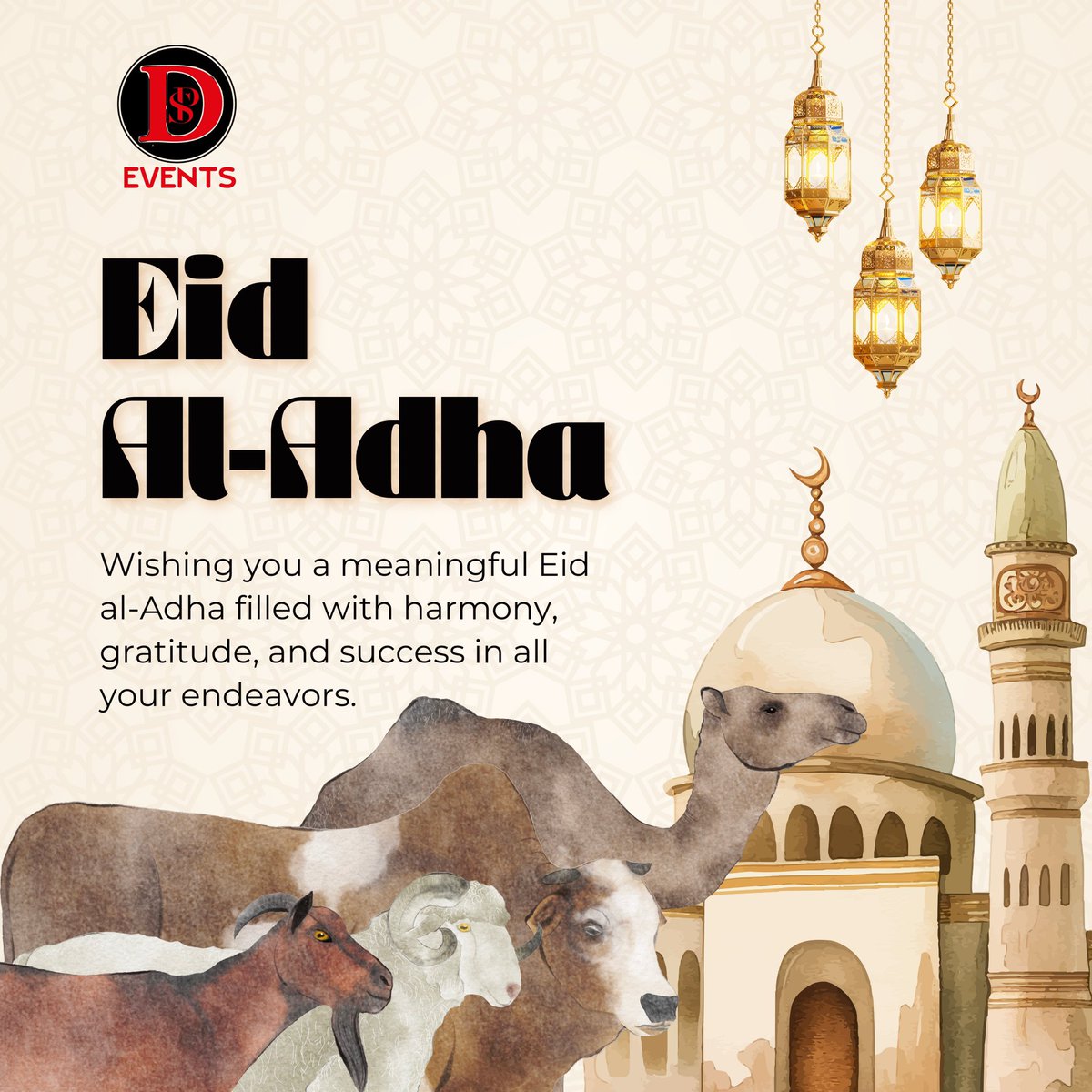 Wishing you a meaningful Eid al-Adha filled with harmony, gratitude, and success in all your endeavors.

#DSPEvents #EidMubarak2025