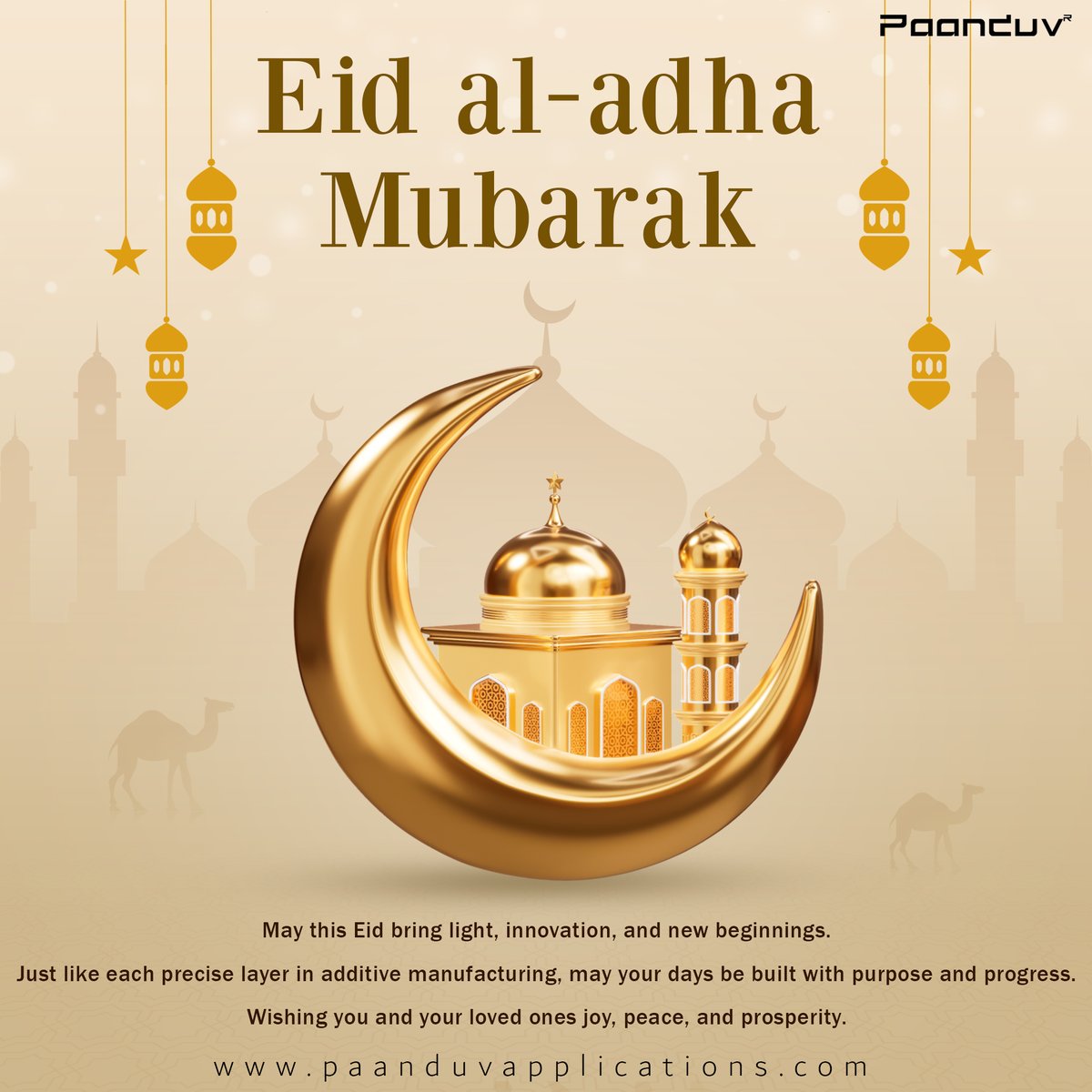 🌙✨ Eid al-Adha Mubarak!
Wishing peace, prosperity, and countless blessings to all who celebrate.
May your day be filled with joy and your prayers be answered.
– Team Paanduv Applications
#EidAlAdha #EidMubarak #PaanduvApplications