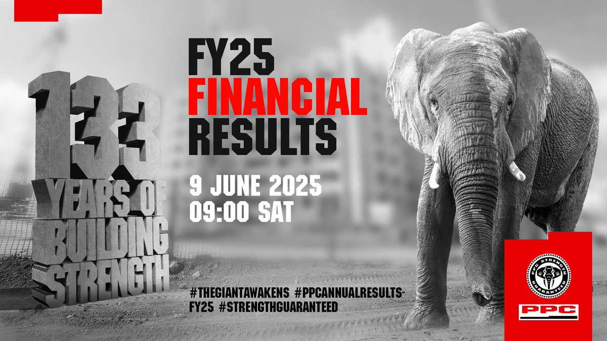 PPC will present its results for the year ended 31 March 2025 on Monday, 9 June 2025, at 09:00.

Click here: corpcam.com/PPC09062025 to register.