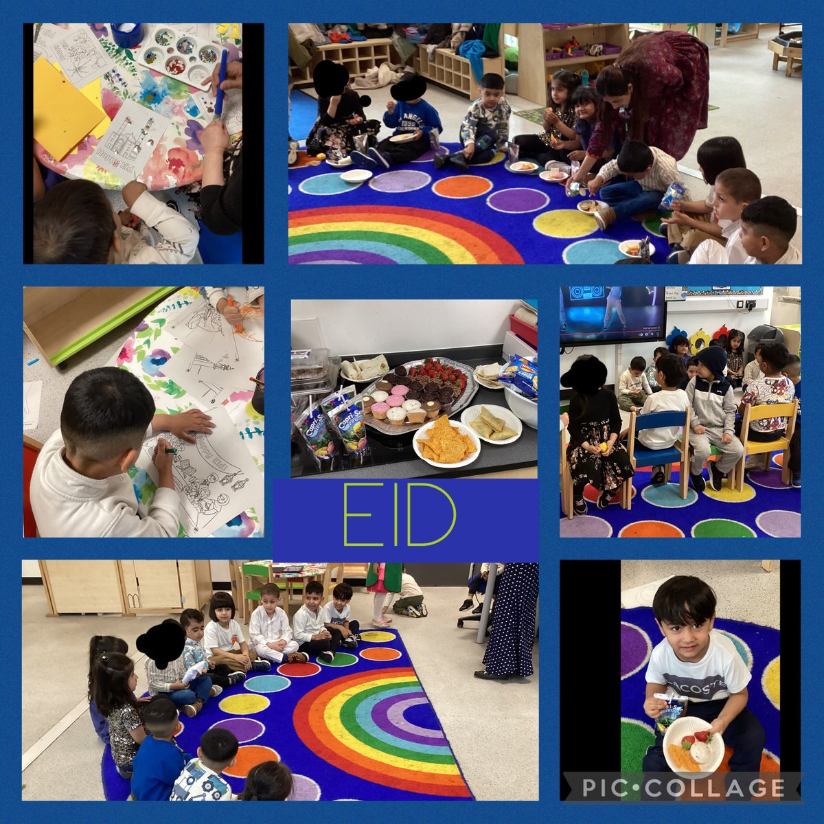 Our Team nursery started their EID celebrations a little earlier, they had a great time sharing food, crafts and playing games, #EidMubarak to our community celebrating today. #ProudtobeOADV