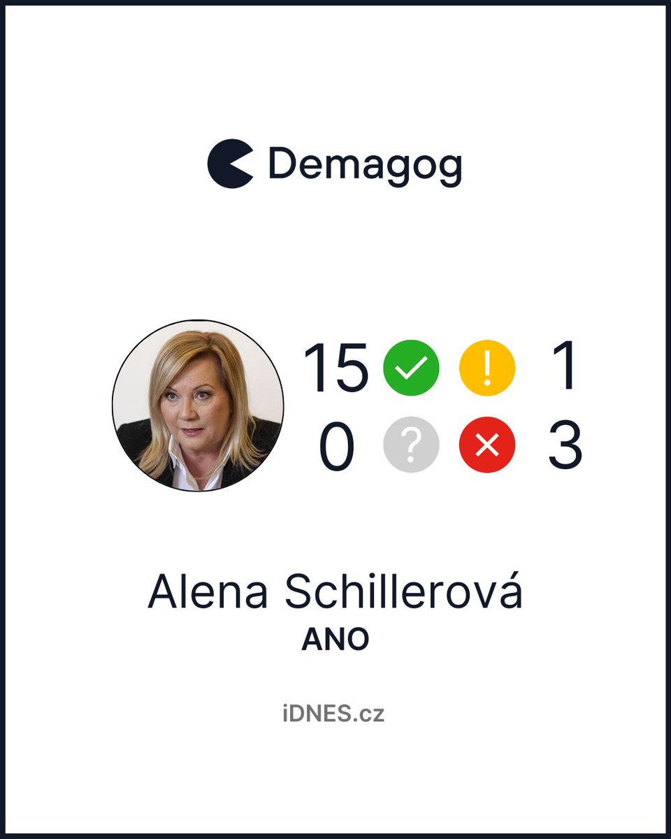 DemagogCZ's tweet photo. 👛 „Volby rozhodne peněženka,“ říká @alenaschillerov.
Mluvila o inflaci, daních, energiích i dluhu.
🔍 Ověřené výroky z jejího rozhovoru pro https://t.co/u6a6olZR1o již teď u nás na webu. 👇
#demagogcz #overenoprovas
1/2 🧵 https://t.co/n72h5QBfje