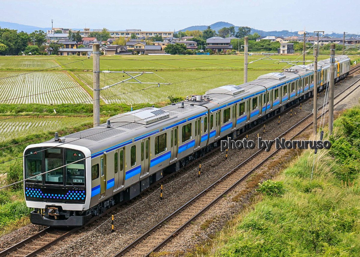 2025.6.6
配9535D
仙石線用 E131系800番台　配給輸送
GV-E197系TS07編成+E131系N1編成

郡山からはGVにバトンタッチ。
遂に気動車が電車を牽く時代になりましたか・・