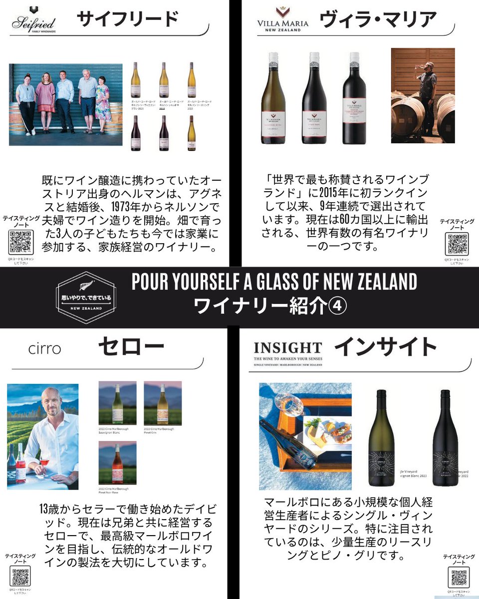 🍷POUR YOURSELF A GLASS OF NEW ZEALAND
今回は、JAPANキャンペーンに賛同した16のニュージーランドワイナリーをご紹介します！

それぞれのワイナリーが持つ、ユニークで特別なストーリーにも注目してみてくださいね🇳🇿✨
#NZWineJapan #ニュージーランドワインの魅力