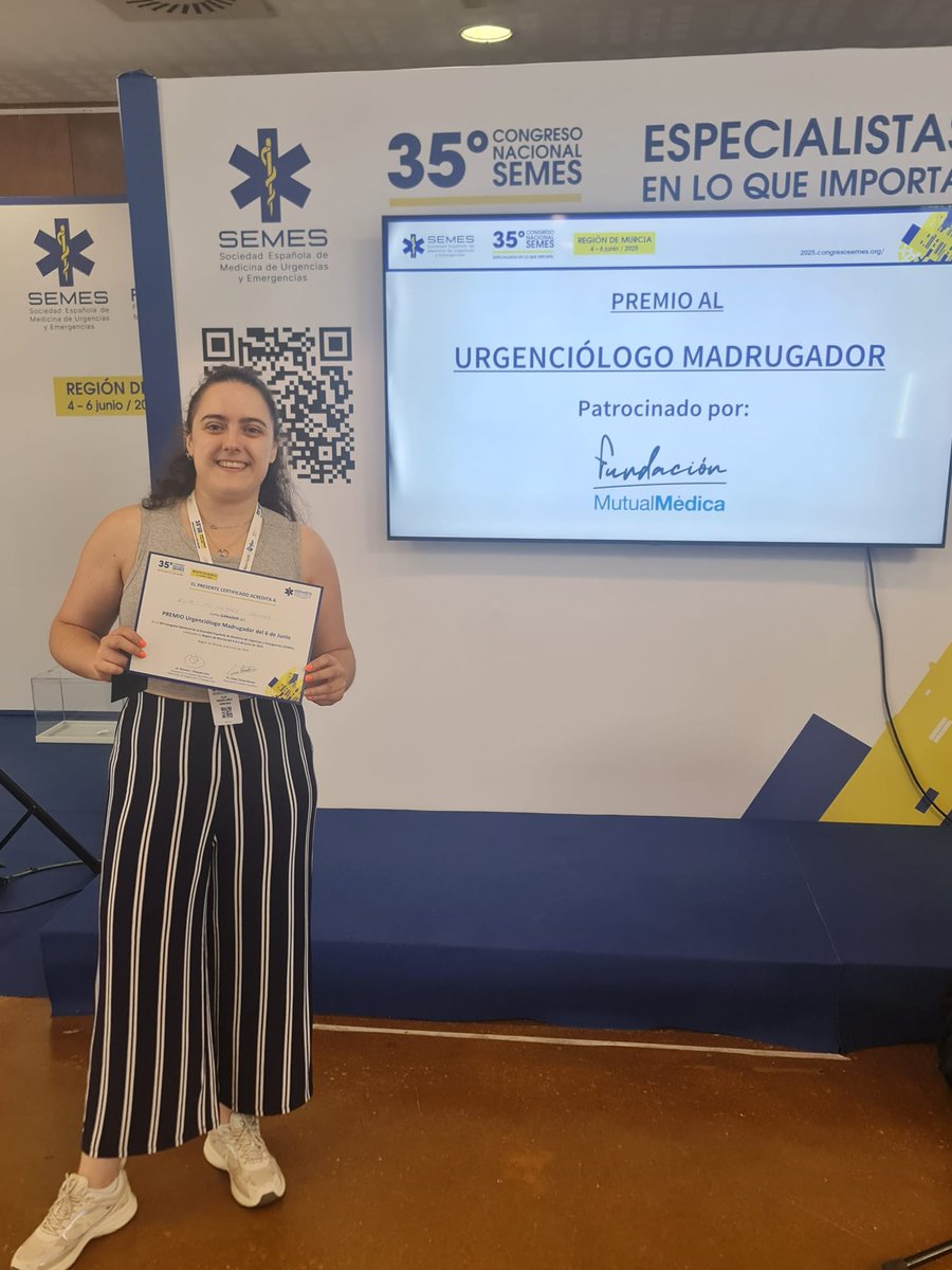 Nuestra urgencióloga más madrugadora de hoy💫

Elías Miguelañez💫 en #SEMES2025
