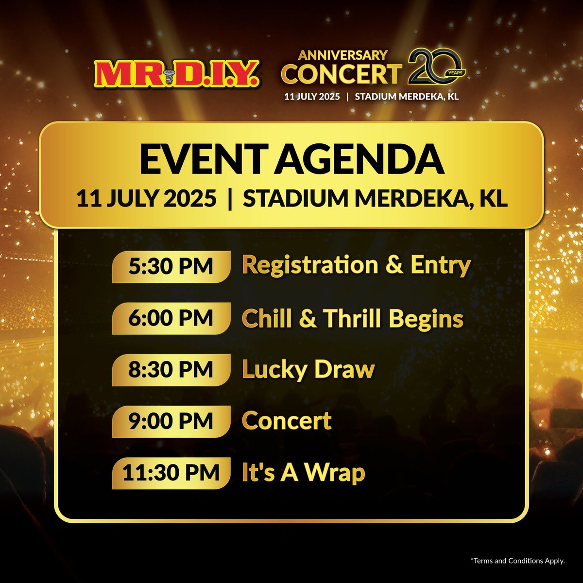 mrdiyMY's tweet image. Due to the overwhelming response we’ve been getting…
We’re adding 2,540 MORE concert tickets just for you!

This time, it’s happening for 2 DAYS ONLY:
📅 14 &amp;amp; 15 June 2025

Don’t miss your chance to grab the tickets. Let’s make unforgettable memories together at the…