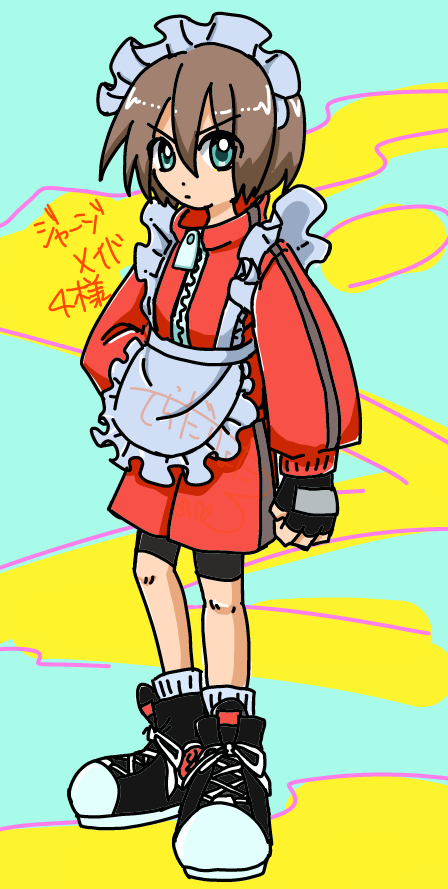 「超らくがき ジャージメイド4様 描いたよ」|寺田⛩りょたろのイラスト