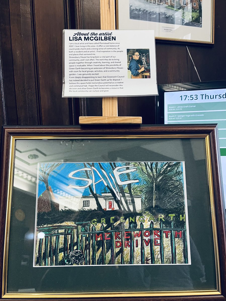 Greens out on the doorstep speaking to residents in Shooters Hill, visiting Shrewsbury House &amp; the Equestrian centre site. These hoardings truly show just how much residents feel shut out and shut down by  <a href="/Royal_Greenwich/">Royal Borough of Greenwich</a>. 
🖼️ in Shrewsbury House by 
lisamcgilben.co.uk
