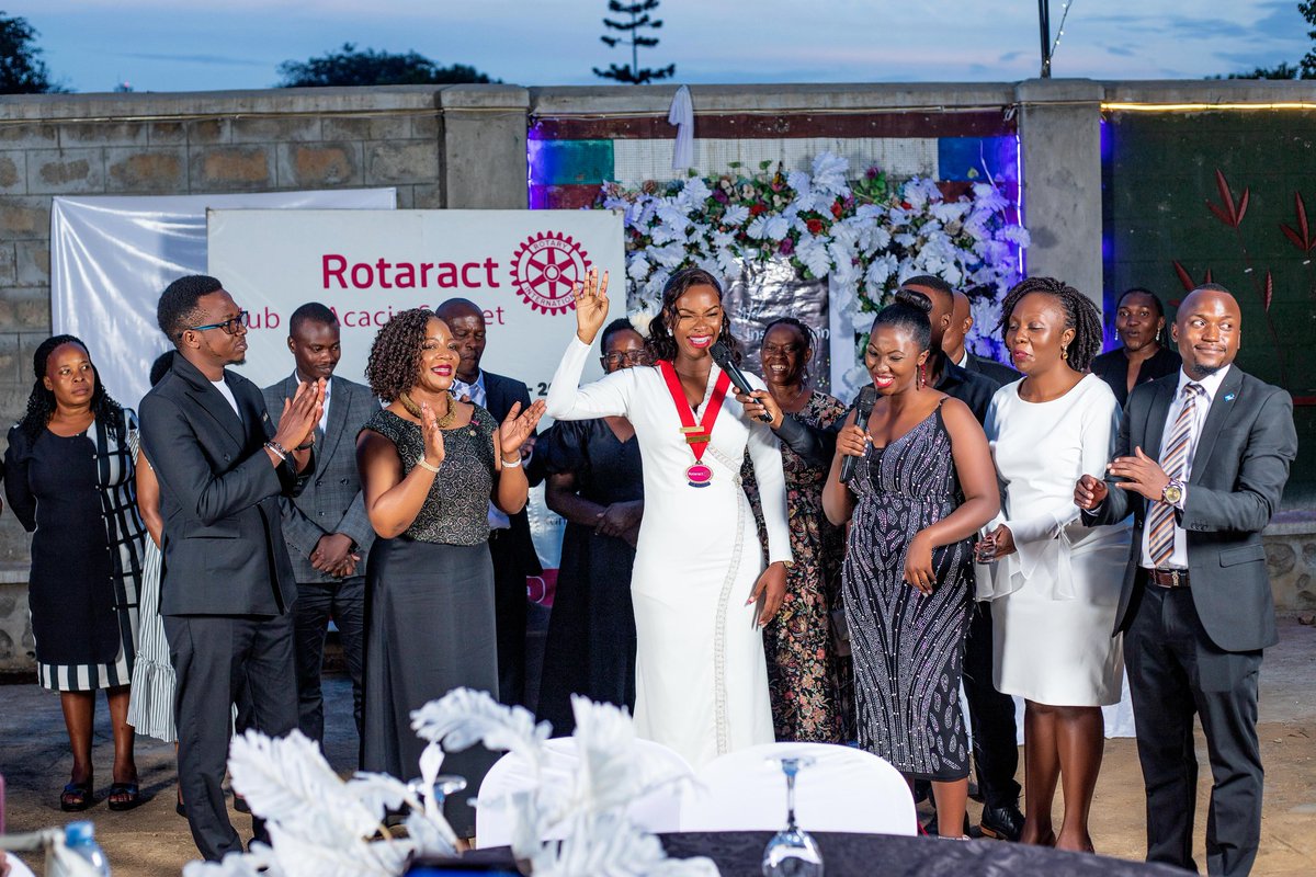 Rotaract Club Of Acacia Sunset (@rotaractacacia) on Twitter photo On 31st.MAY.2025, Acacians and friends witnessed a peaceful transfer of presidential mantle from now IPP <a href="/aggrey_muhumuza/">JUSTICE AGGREY</a> to now President <a href="/ELIZABETHUWIMA1/">ELIZABETH UWIMANA</a>. What a memorable day as we step into yet another Rotary year.
Ladies and gentlemen let's UNITE FOR GOOD. On 31st.MAY.2025, Acacians and friends witnessed a peaceful transfer of presidential mantle from now IPP <a href="/aggrey_muhumuza/">JUSTICE AGGREY</a> to now President <a href="/ELIZABETHUWIMA1/">ELIZABETH UWIMANA</a>. What a memorable day as we step into yet another Rotary year.
Ladies and gentlemen let's UNITE FOR GOOD.