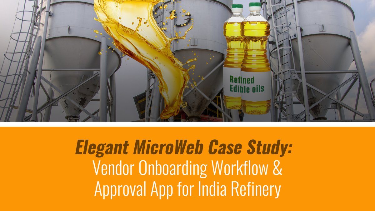 ElegantMicroWeb's tweet image. Elegant MicroWeb Case Study: Vendor Onboarding Workflow & Approval App for India Refinery
tinyurl.com/2e47rw9n
#BuildYourSoftwareTeam #DigitalTransformationServices #EnterpriseSoftwareApplicationDevelopment #IndiaSoftwareDevelopmentCaseStudy #SoftwareTechnologyPartner