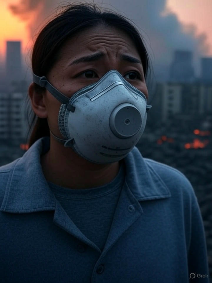 TiredAmerican25's tweet photo. Air quality toxic—10 states choking from fires. Breathe if you can. #EnvironmentalCollapse https://t.co/fxR6m2lNYt