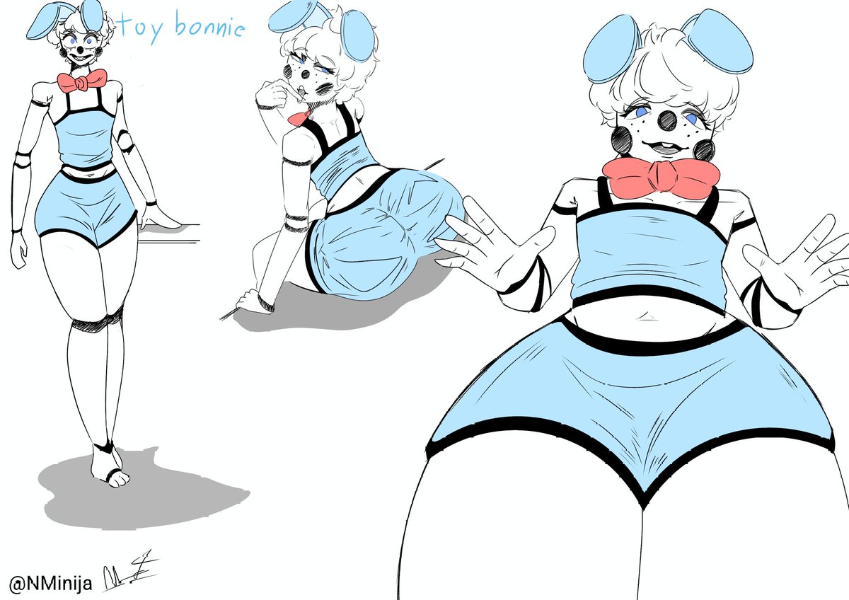 NMinija's tweet photo. Toy Bonnie #ToyBonnie #FNAF #fnafart #fnaf2 https://t.co/UuHQ1xD1vN